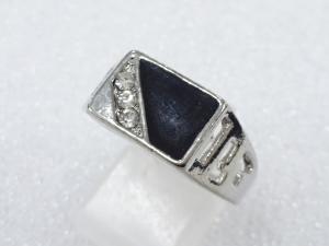 エナメル　クリスタル　指輪(20号)